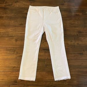 Good American Good Straight Leg White Denim Size 31